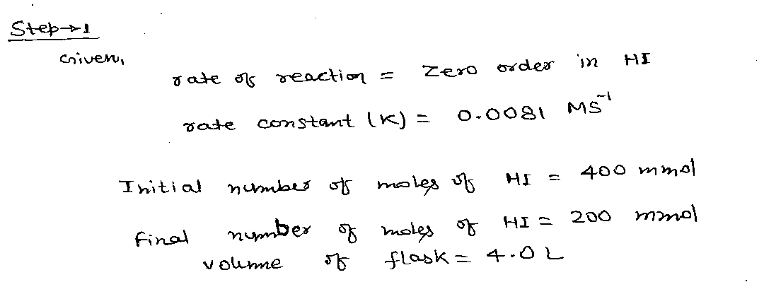 Chemistry homework question answer, step 1, image 1